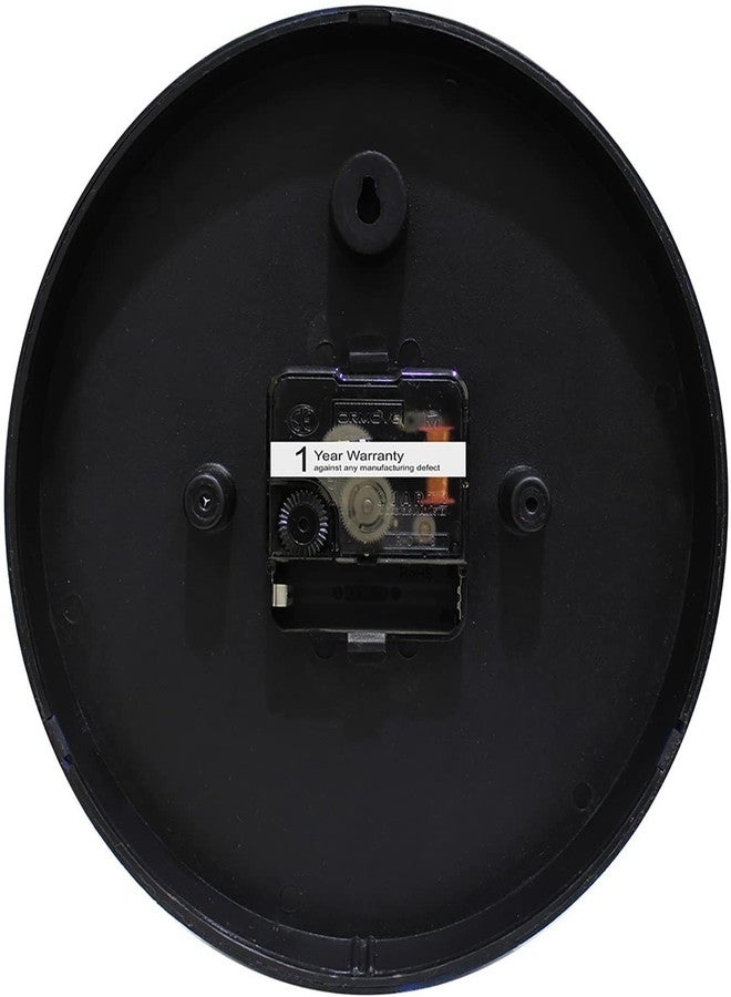 Bosco Modern Non Ticking Silent,Black and White with Decorative Frame 20 CM Table Cum Round Wall Clock for Home, Living Room, Bed Room, Office and Kitchen- BWC-1202 - Image 2